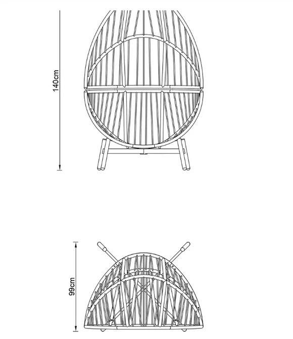LeisureGrow Peru Cocoon Egg Chair - image 9