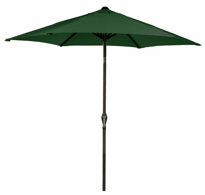 LeisureGrow SOLEIL 2.7M CRANK AND TILT PARASOL - FOREST GREEN