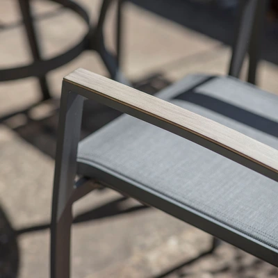 LeisurseGrow Monza 4 Seater Dining Set with 2.5mtr Parasol - image 4