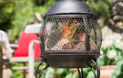 Leon Mesh Steel Chimenea Large - image 3