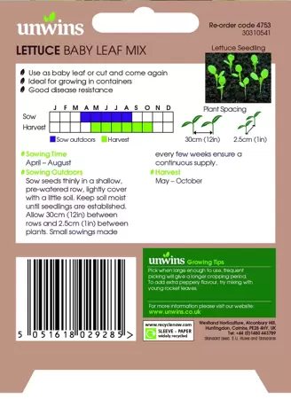 Lettuce (Leaves) Baby Leaf Mix - image 2