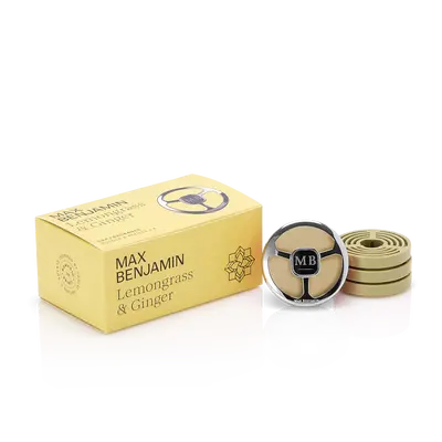 Max Benjamin Car Fragrance Gift Set Lemongrass and Ginger