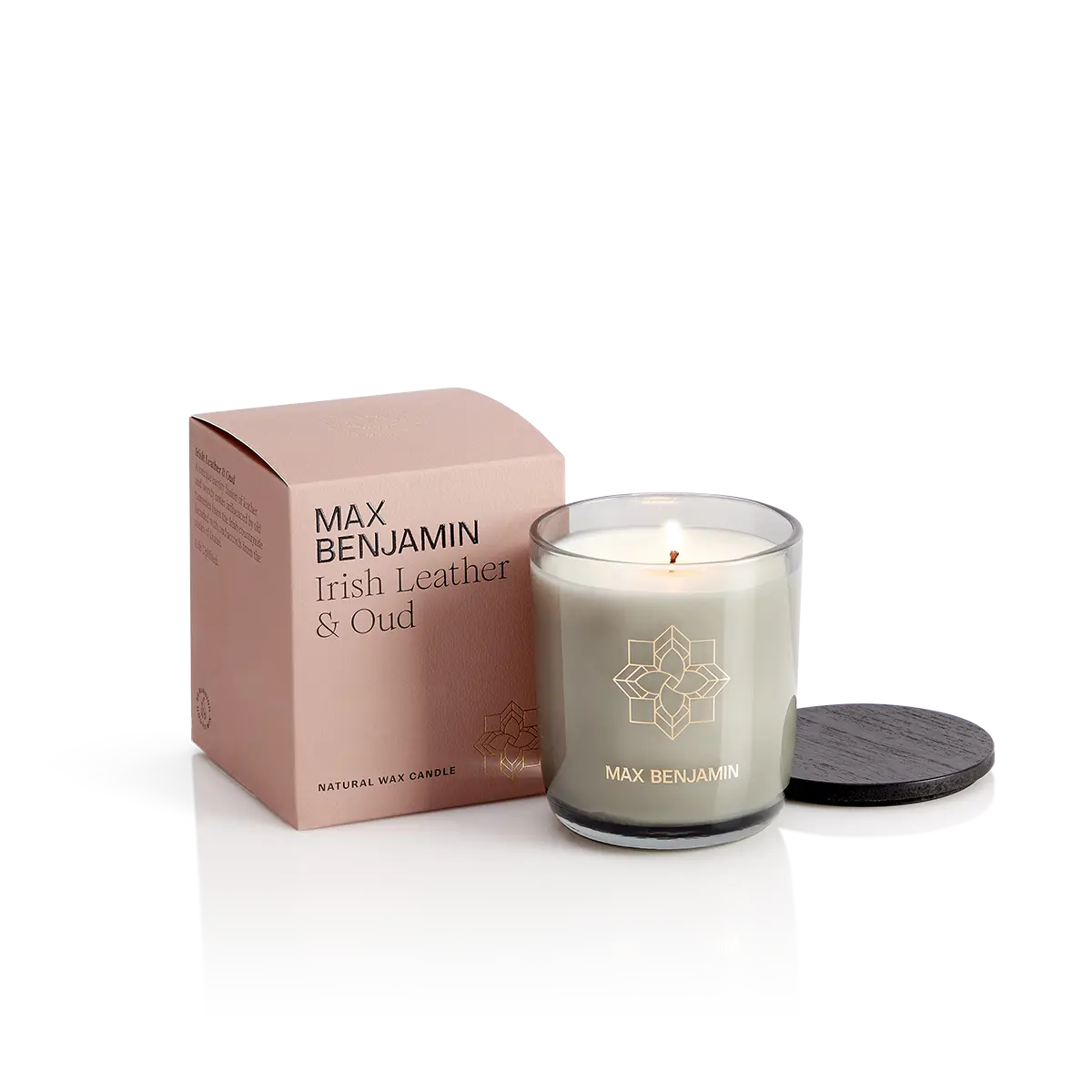 Max Benjamin Luxury Candle Irish Leather & Oud 210g Fernhill Garden