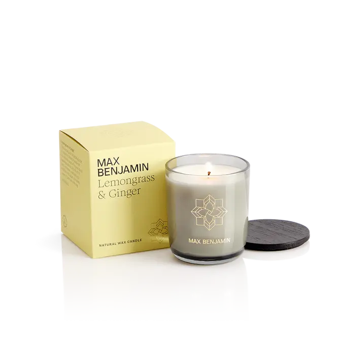 Max Benjamin Luxury Candle Lemongrass and Ginger 210g