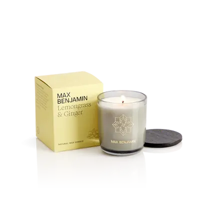 Max Benjamin Luxury Candle Lemongrass and Ginger 210g