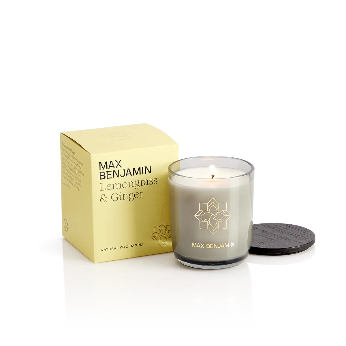 Max Benjamin Luxury Candle Lemongrass and Ginger 210g Fernhill Garden