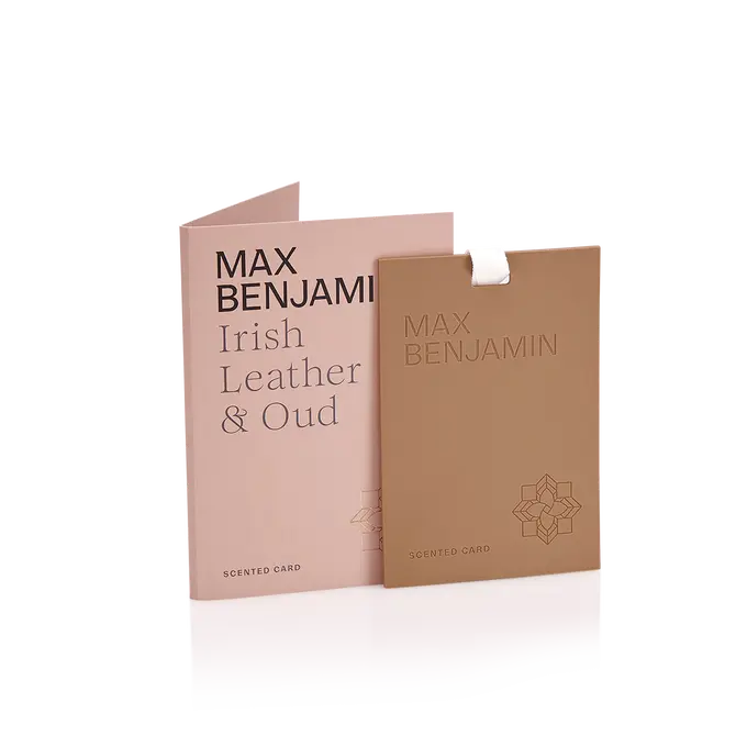 Max Benjamin Scented Card Irish Leather & Oud