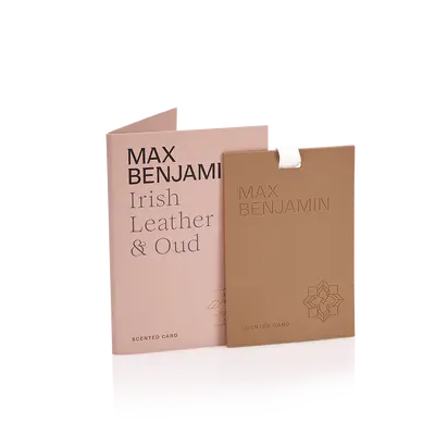 Max Benjamin Scented Card Irish Leather & Oud