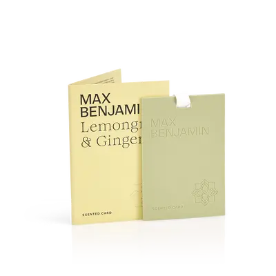 Max Benjamin Scented Card Lemongrass and Ginger