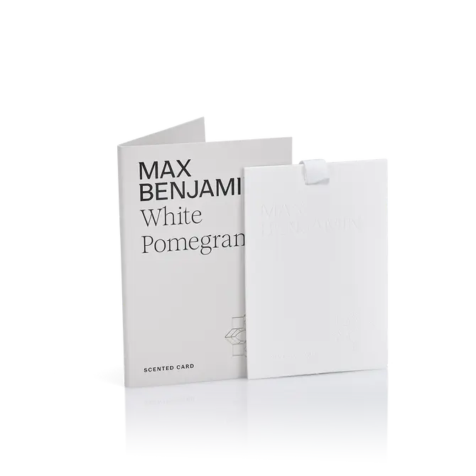 Max Benjamin Scented Card White Pomegranete