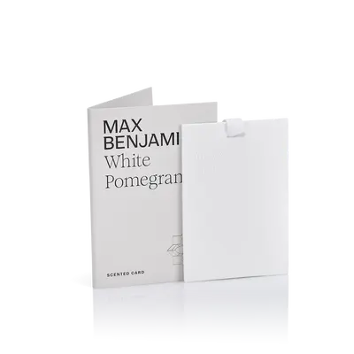 Max Benjamin Scented Card White Pomegranete