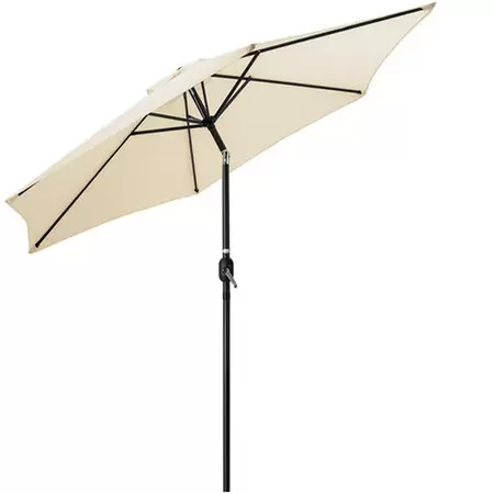 Mercer Parasol Cream 2.7m with Crank and Tilt