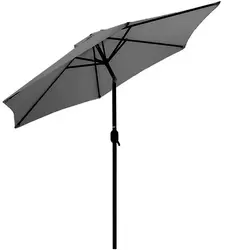 Mercer Parasol Grey 2.7m with Crank and Tilt