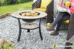 Mykonos Mosaic & Tile Firepit