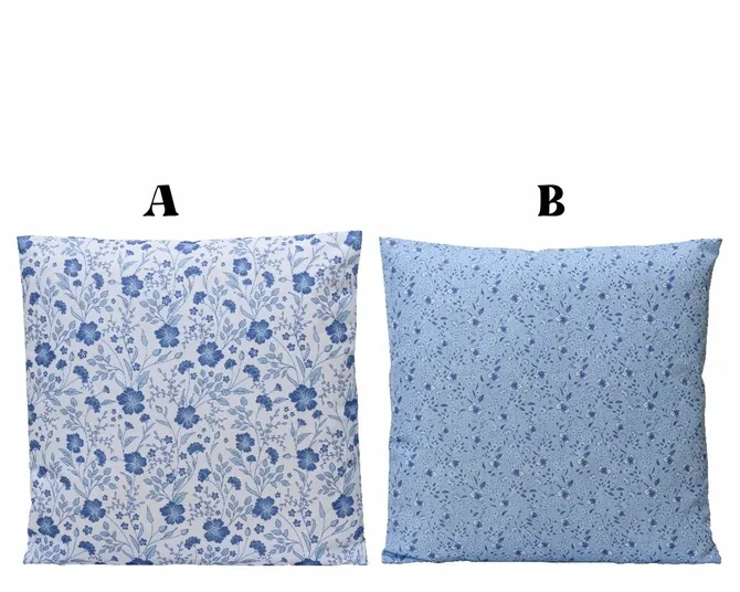 Outdoor Cushion Polyester Blue Flower 45x45cm - image 2