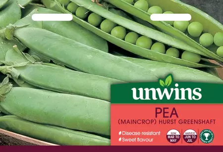 Pea (Maincrop) Hurst Greenshaft - image 1