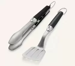 Weber Premium Tool Set, Compact size, 2 pcs, stainless steel, black