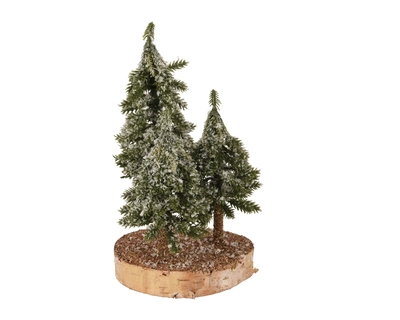 Table decoration Trees snowyH23cm