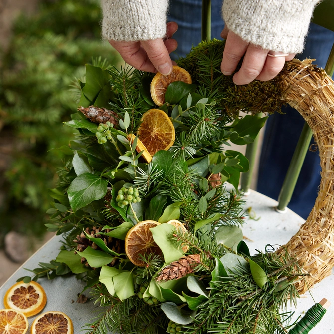 Wreath Straw 40cm - image 1