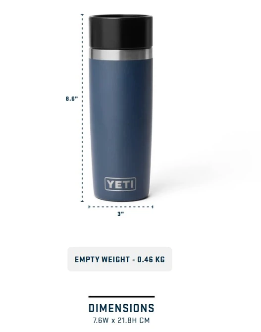 Yeti Rambler 16 Oz Travel Bottle Navy - image 3